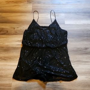 Double Crazy Sequin Romper